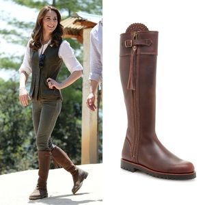 Penelope Chilvers Standard Tassel Knee High Boot in Conker, Kate Middleton Fave